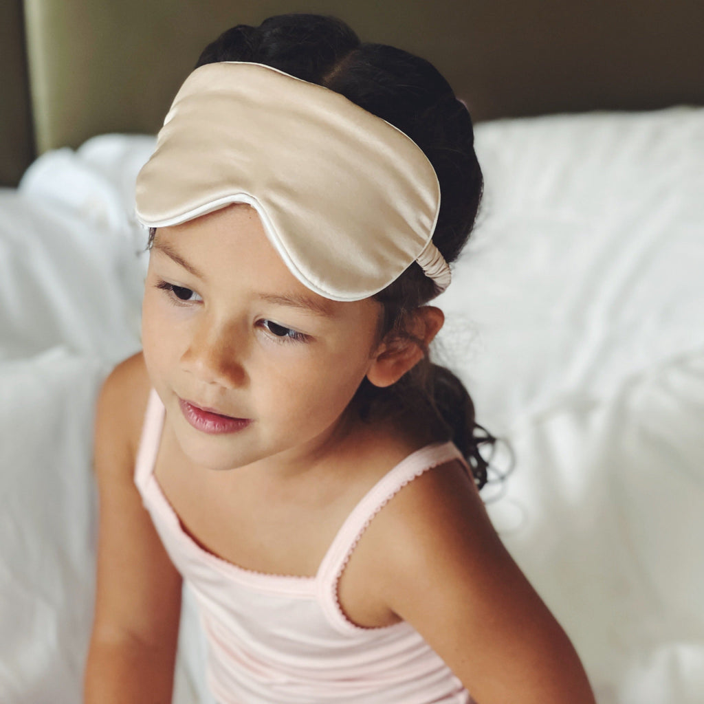 Just Peachy Kids Silk Sleep Mask - Pink Lemonade | Cloth Diapers | Just Peachy