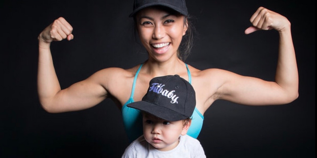 Pre & postnatal fitness coach, Ziggy with her son