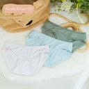 Girls' Wedgie-Free Panty Briefs - Serena (Blue, Lavender, Green) - Set of 3 | Cloth Diapers | Just Peachy