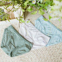 Girls' Wedgie-Free Panty Briefs - Set of 3 | Cloth Diapers | Just Peachy