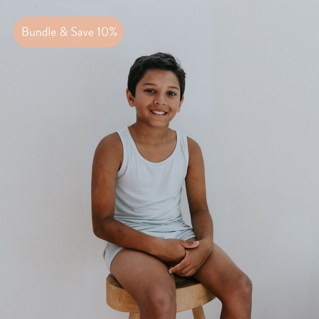 Kids' TENCEL™ Micro Modal Tank Tops - Set of 2 | Cloth Diapers | Just Peachy