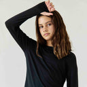 Kids’ Ultra Soft TENCEL™ Micro Modal Long Sleeve Thumb-Tee | Cloth Diapers | Just Peachy