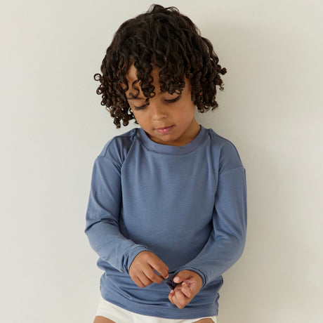 Kids’ Ultra Soft TENCEL™ Micro Modal Long Sleeve Thumb-Tee | Cloth Diapers | Just Peachy