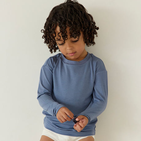 Kids’ Ultra Soft TENCEL™ Micro Modal Long Sleeve Thumb-Tee | Cloth Diapers | Just Peachy