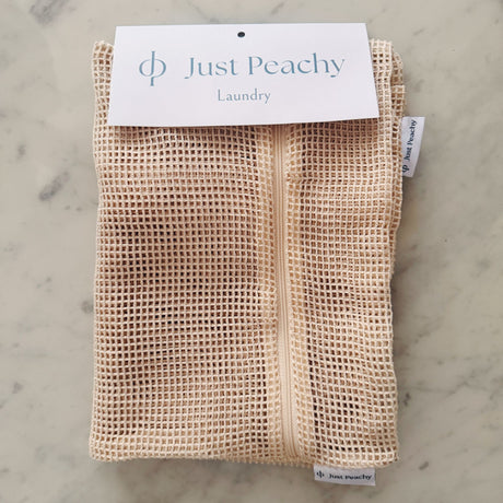 Just Peachy Organic Cotton Mesh Washing Bags for Delicates (Pack of 2) | Cloth Diapers | Just Peachy