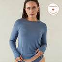 Womens Ultra Soft TENCEL™ Micro Modal Long Sleeve Thumb-Tee | Cloth Diapers | Just Peachy