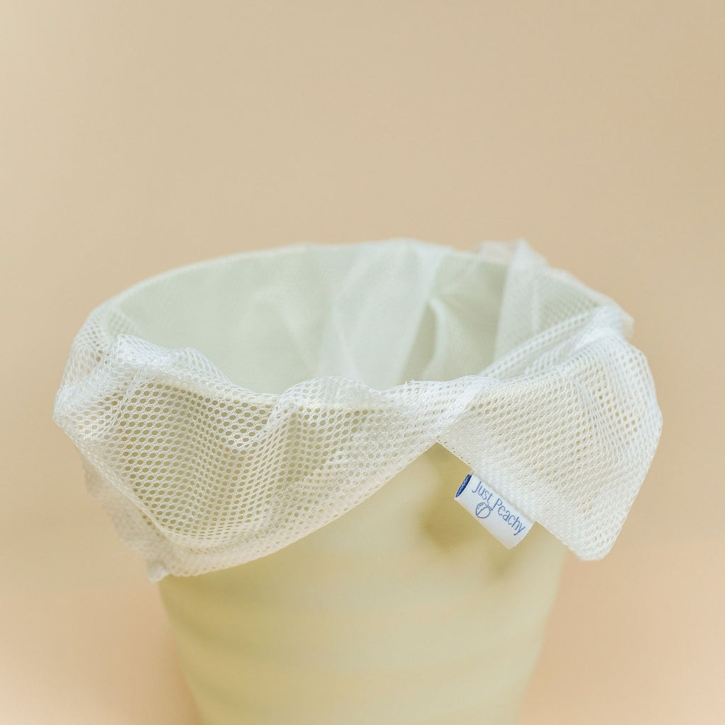 Reusable Mesh Diaper Pail Liners 2-Pack | Cloth Diapers | Just Peachy