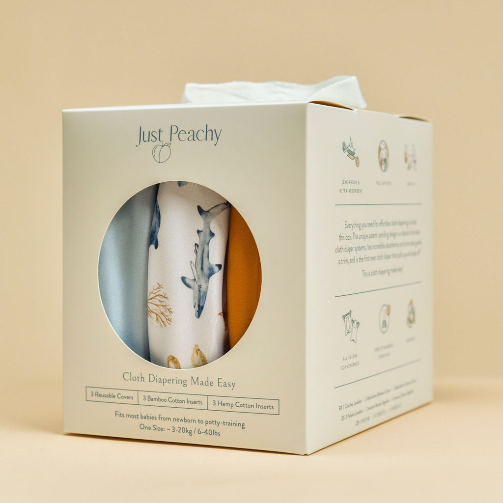 Cloth Diapers - Nature Collection 3 Pack | Cloth Diapers | Just Peachy