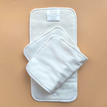 Bamboo Cotton Newborn/Booster Baby Cloth Diaper Inserts 2-Pack | Cloth Diapers | Just Peachy