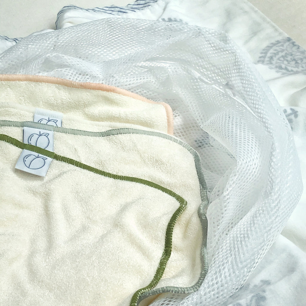 Bamboo Terry Reusable Baby Wipes 6-Pack | Cloth Diapers | Just Peachy