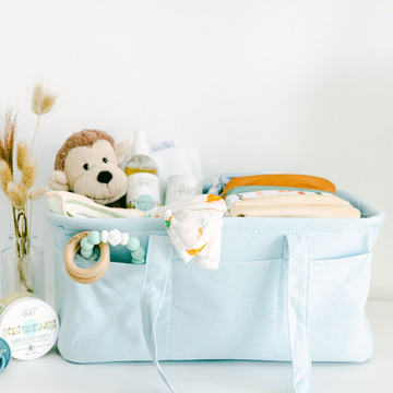 Large Cotton Canvas Diaper Caddy Organizer | Cloth Diapers | Just Peachy