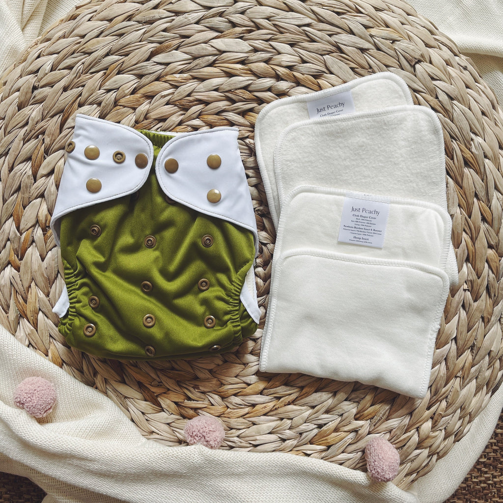 Cloth Diapers - Classic Collection - Single Diaper Set + Inserts | Cloth Diapers | Just Peachy