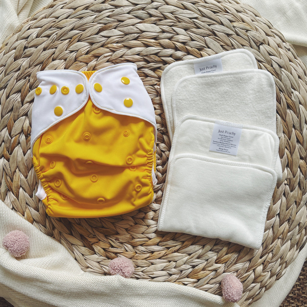 Cloth Diapers - Classic Collection - Single Diaper Set + Inserts | Cloth Diapers | Just Peachy